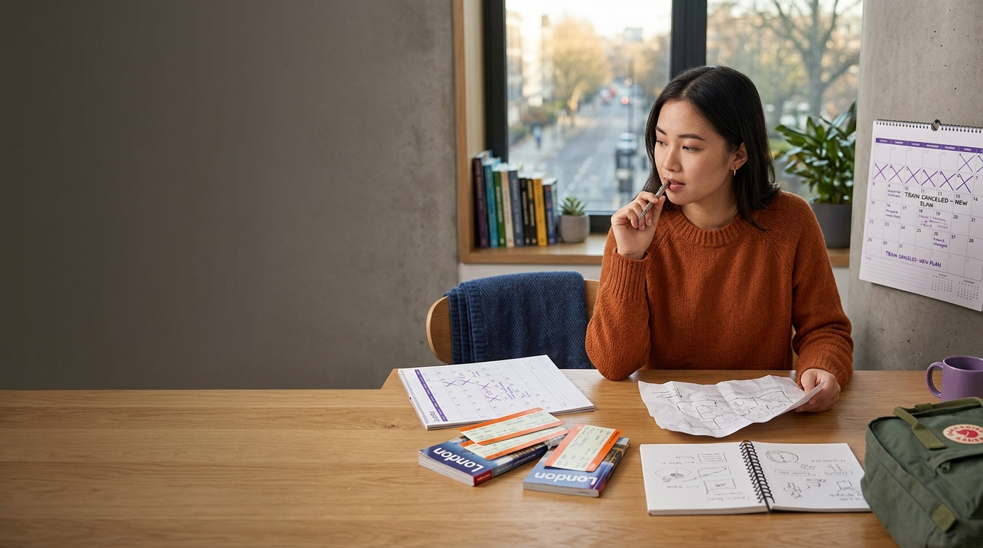 Minh họa cảnh nói cho thẻ gợi ý IELTS Mô tả một kế hoạch mà bạn phải thay đổi gần đây